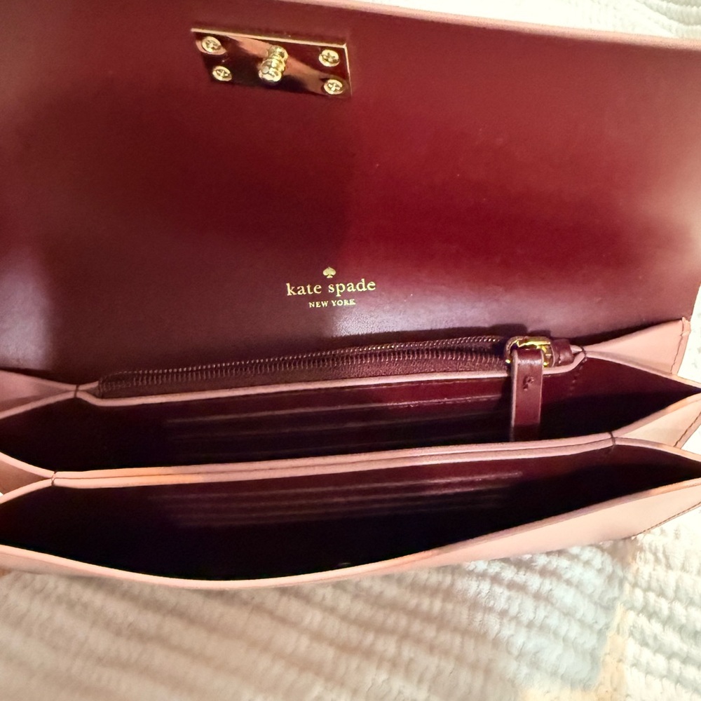 Kate Spade Mauve Leather Wallet - Picture 4 of 6